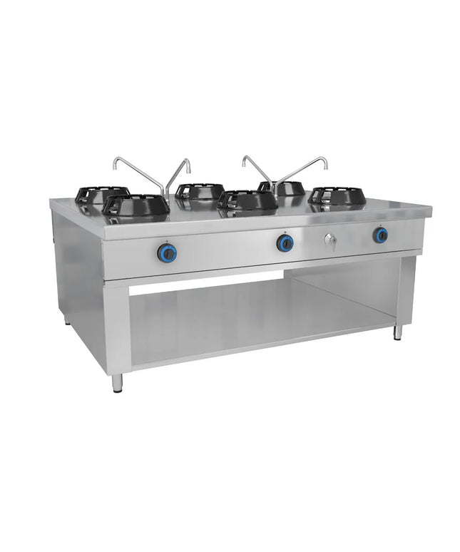 GGM Gastro Gas wok cooker - 84kW - 6 burner