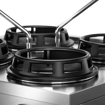GGM Gastro Gas wok cooker - 90kW - 6 burner - incl. 4 taps