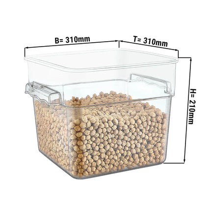 GGM Gastro Gastronorm Food Storage Container - Plastic - 11.4 litres - Height: 210mm