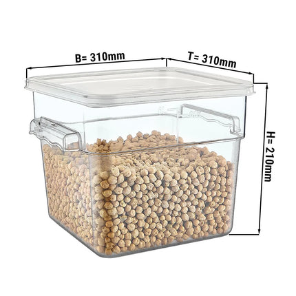 GGM Gastro Gastronorm Food Storage Container with lid - Plastic - 11.4 litres