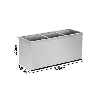 GGM Gastro Giá Đỡ Bình Đựng Nước Sốt (Cho 3x SEK2) - Thép Không Gỉ - 500x180x220mm - 3x2L
