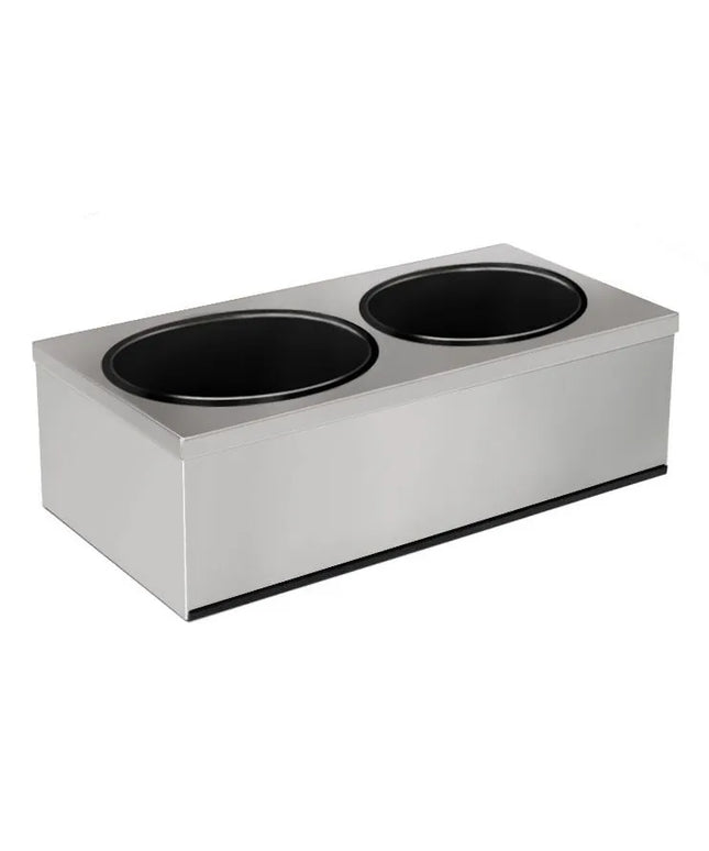 GGM Gastro Giá Đỡ Bình Đựng Nước Sốt (Cho SRK5) - 2x 4.5L - Thép Không Gỉ - 405x205x205mm - Cho SRK5