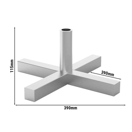 GGM Gastro Giá Đỡ Xiên Kebab - 390x390x115mm - Thép Không Gỉ - Chữ Thập