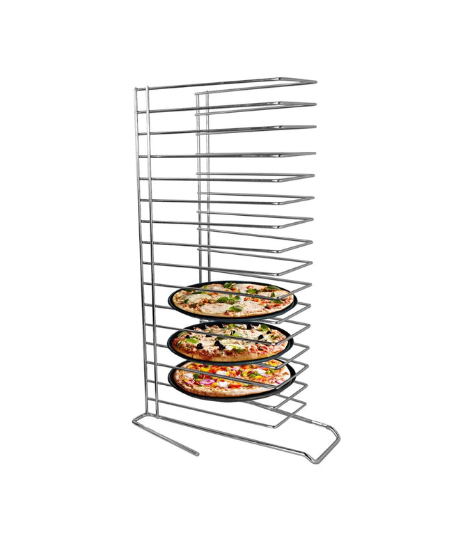 GGM Gastro Giá Đựng Khay Pizza - 318x650x351mm - Thép Không Gỉ - 15 Khay