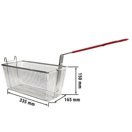 GGM Gastro Giỏ Chiên - 165x335x150mm - 16L - Thép Mạ Kẽm - Cho GFK481-16