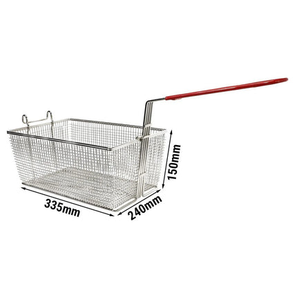 GGM Gastro Giỏ Chiên - 240x335x150mm - 15L - Kim Loại Mạ Kẽm - Cho GFK591-40