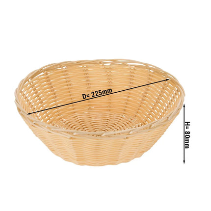 GGM Gastro Giỏ Đựng Bánh Mì Cuộn - Ø22.5cm - Màu Tự Nhiên