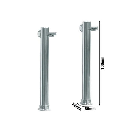 GGM Gastro Glass bracket KOPENHAGEN - 50x50x500mm - Length: 850mm - for BVI800