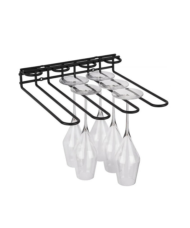 GGM Gastro Glass Hanger - Ceiling-mounted - Black Finish - 295mm - holds up to 12 glasses