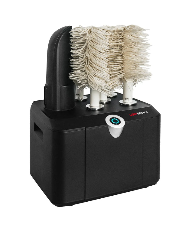 GGM Gastro Glass polishing machine - 1.15kW - with hot-air blower & 5 rotating brushes