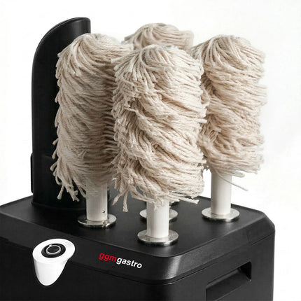 GGM Gastro Glass polishing machine - 1.15kW - with hot-air blower & 5 rotating brushes