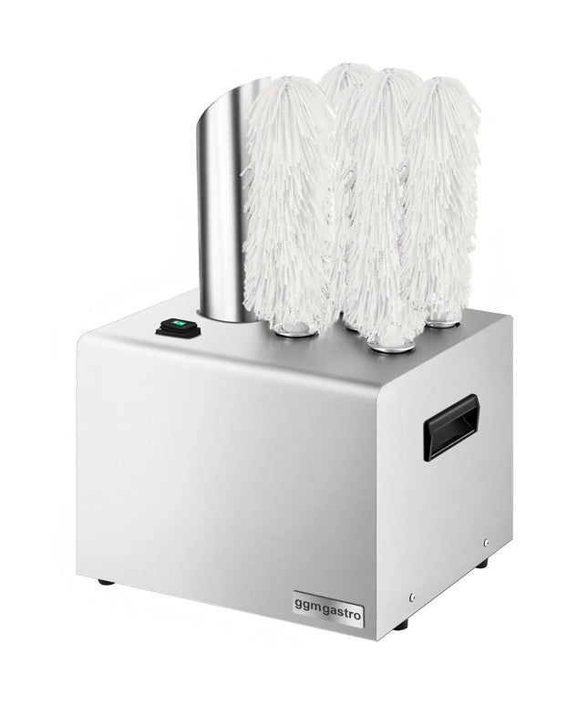 GGM Gastro Glass polishing machine - 1.5kW - with hot-air blower & 5 rotating brushes