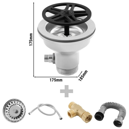 GGM Gastro Glass Rinser for sink without overflow - G1 cm
