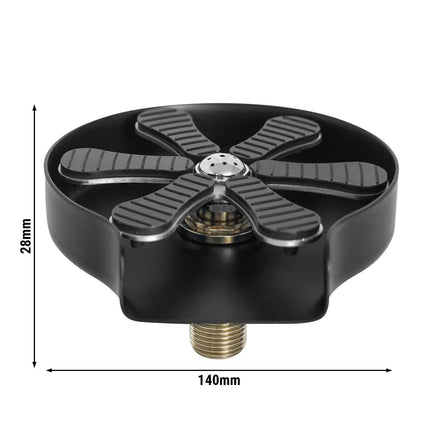 GGM Gastro Glass Rinser - G1 cm - Black - with integrated flow regulator