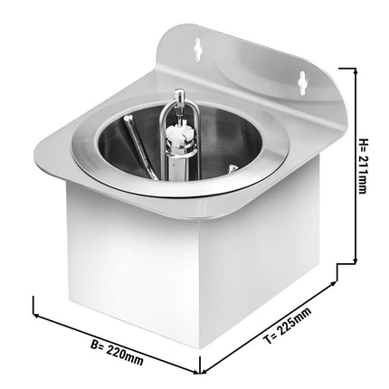 GGM Gastro Glass Rinser - with automatic shut-off valve