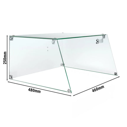 GGM Gastro Glass Showcase - 460x480x250mm - Glass - for HDGJ11N