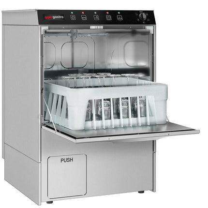 GGM Gastro Glasswasher - Manual - 5kW - with Drain Pump, Detergent & Rinse Aid Pumps