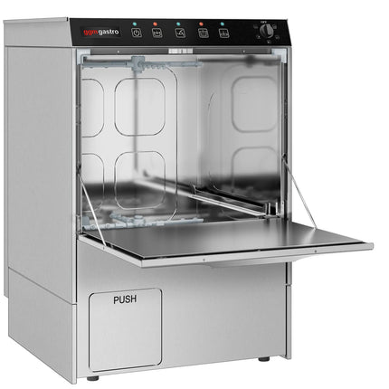 GGM Gastro Glasswasher - Manual - 5kW - with Drain Pump, Detergent & Rinse Aid Pumps