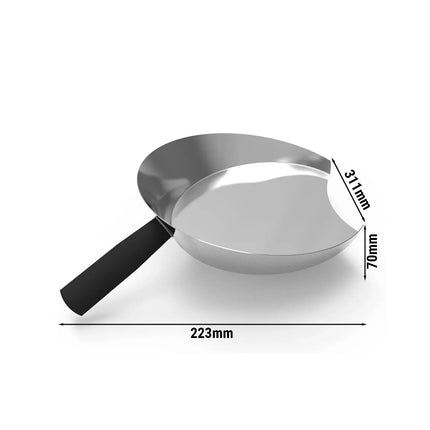 GGM Gastro Gyros / Doner Kebab Scoop - 223x311x70mm - Stainless Steel - Detachable Handle