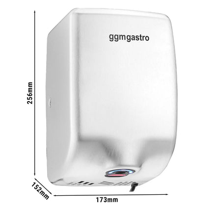 GGM Gastro Hand Dryer with Sensor - Matt Black Stainless Steel