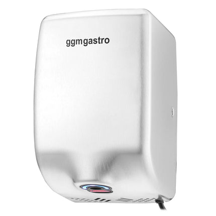GGM Gastro Hand Dryer with Sensor - Matt Black Stainless Steel