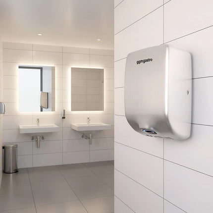 GGM Gastro Hand Dryer with Sensor - Matt Black Stainless Steel