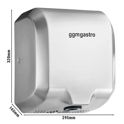 GGM Gastro Hand Dryer with Sensor - Satin Stainless Steel