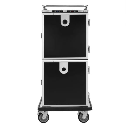 GGM Gastro Heated and Chilled Banquet Trolley – 2 x 158 Litres – for 12 x GN 2/1