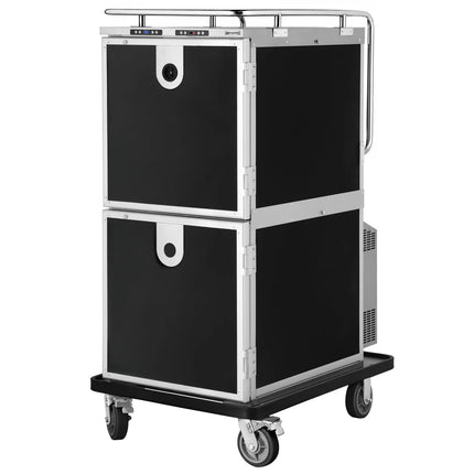 GGM Gastro Heated and Chilled Banquet Trolley – 2 x 158 Litres – for 12 x GN 2/1