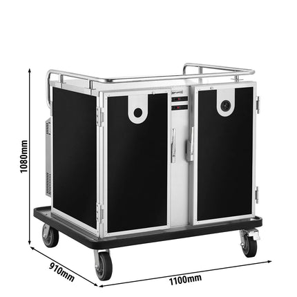 GGM Gastro Heated and Chilled Banquet Trolley – 2 x 208 Litres – for 16 x GN 1/1