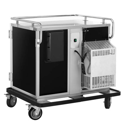 GGM Gastro Heated and Chilled Banquet Trolley – 2 x 208 Litres – for 16 x GN 1/1