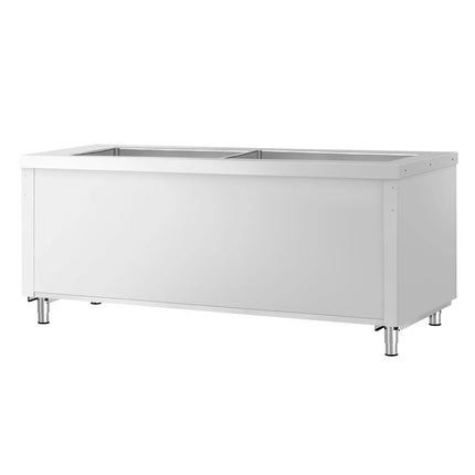 GGM Gastro Heated Bain Marie Counter COPENHAGEN - 2310mm - with Bain Marie Well - for 6x GN 1/1