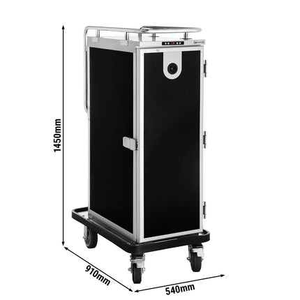 GGM Gastro Heated Banquet Trolley - 216 Litres – for 12 x GN 1/1