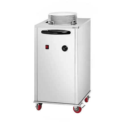 GGM Gastro Heated Plate Dispenser - Single Stack - Mobile (on castors) - 1kW - 40 plates