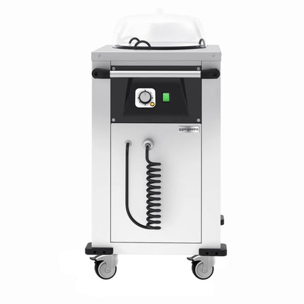 GGM Gastro Heated Plate Dispenser - Single Stack - Mobile (on castors) - 1kW - 50 plates - for Ø240–290mm plates