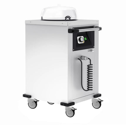 GGM Gastro Heated Plate Dispenser - Single Stack - Mobile (on castors) - 1kW - 50 plates - for Ø240–290mm plates