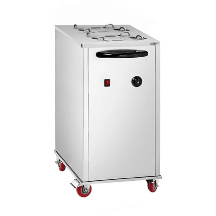 GGM Gastro Heated Plate Dispenser - Twin Stack - Mobile (on castors) - 1kW - 2x40 plates
