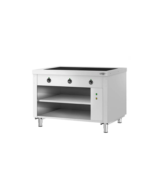 GGM Gastro Heated Servery Counter COPENHAGEN - 1240mm - with Hot Plate