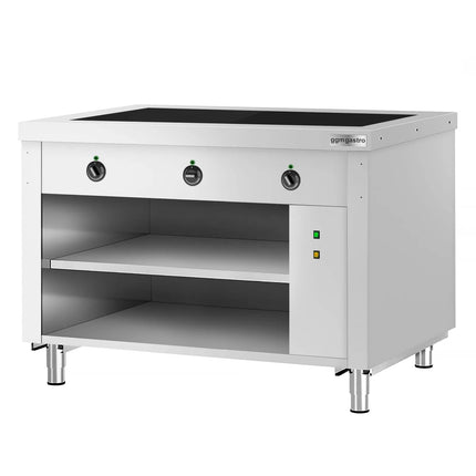 GGM Gastro Heated Servery Counter COPENHAGEN - 1240mm - with Hot Plate