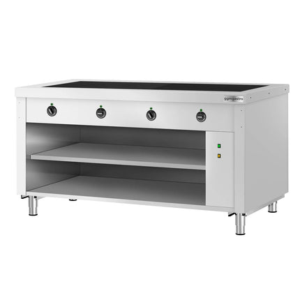 GGM Gastro Heated Servery Counter COPENHAGEN - 1560mm - with Hot Plate