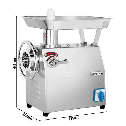 GGM Gastro Heavy Duty Electric Meat Mincer - Size 22 - 250kg/h - 1.1 kW