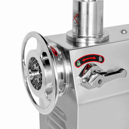 GGM Gastro Heavy Duty Electric Meat Mincer - Size 22 - 250kg/h - 1.1 kW
