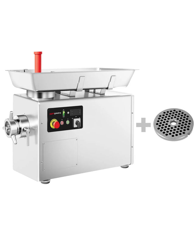 GGM Gastro Heavy Duty Electric Meat Mincer - Size 22 - 250kg/h - 1.5 kW - Mincing Plate 4mm - with Cooling System