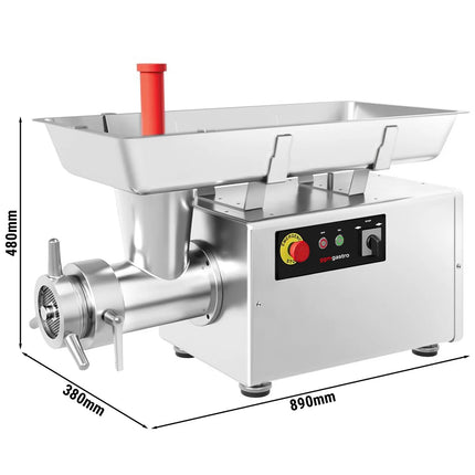 GGM Gastro Heavy Duty Electric Meat Mincer - Size 22 - 250kg/h - 1.5 kW - Mincing Plate 4mm