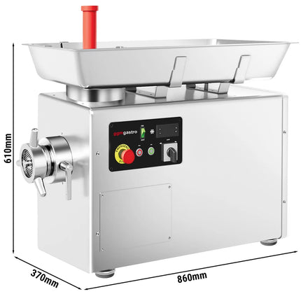 GGM Gastro Heavy Duty Electric Meat Mincer - Size 22 - 250kg/h - 1.5 kW - Mincing Plate 4mm - with Cooling System