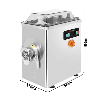 GGM Gastro Heavy Duty Electric Meat Mincer - Size 22 - 400kg/h - 1.5 kW - 1400rpm - Mincing Plate 4mm