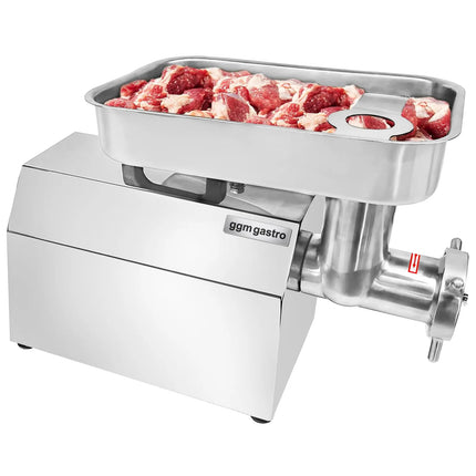 GGM Gastro Heavy Duty Electric Meat Mincer - Size 22 - 450-480kg/h - 1.1 kW - Mincing Plate 4.5mm