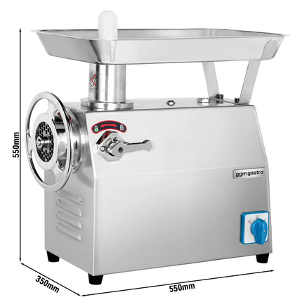 GGM Gastro Heavy Duty Electric Meat Mincer - Size 32 - 350kg/h - 2.2 kW