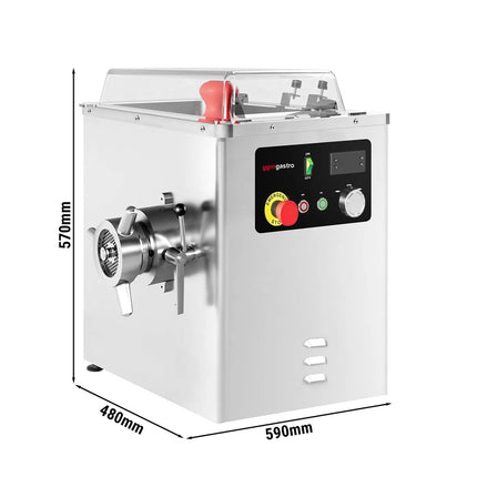 GGM Gastro Heavy Duty Electric Meat Mincer - Size 32 - 500kg/h - 2.2 kW - Mincing Plate 4mm - with Cooling System