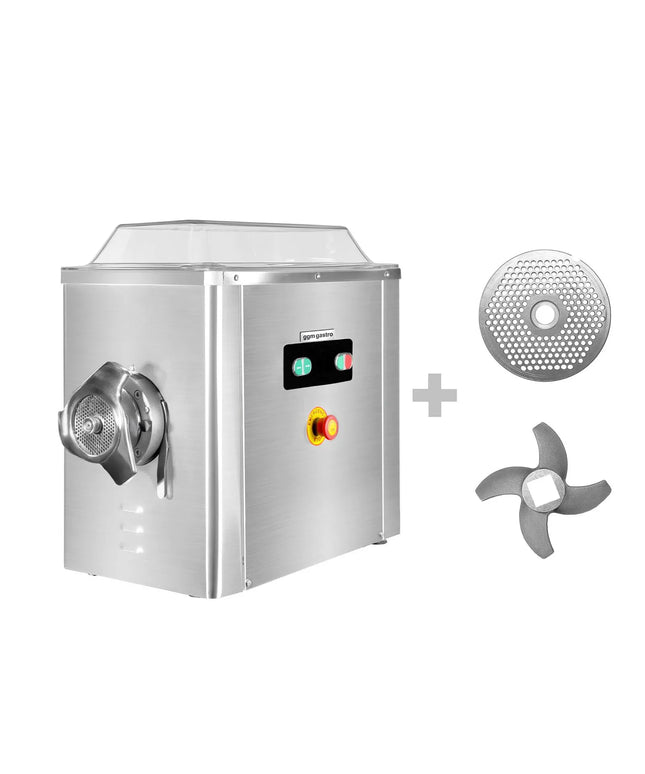 GGM Gastro Heavy Duty Electric Meat Mincer - Size 32 - 600kg/h - 2.2 kW - 1400rpm - Mincing Plate 4mm